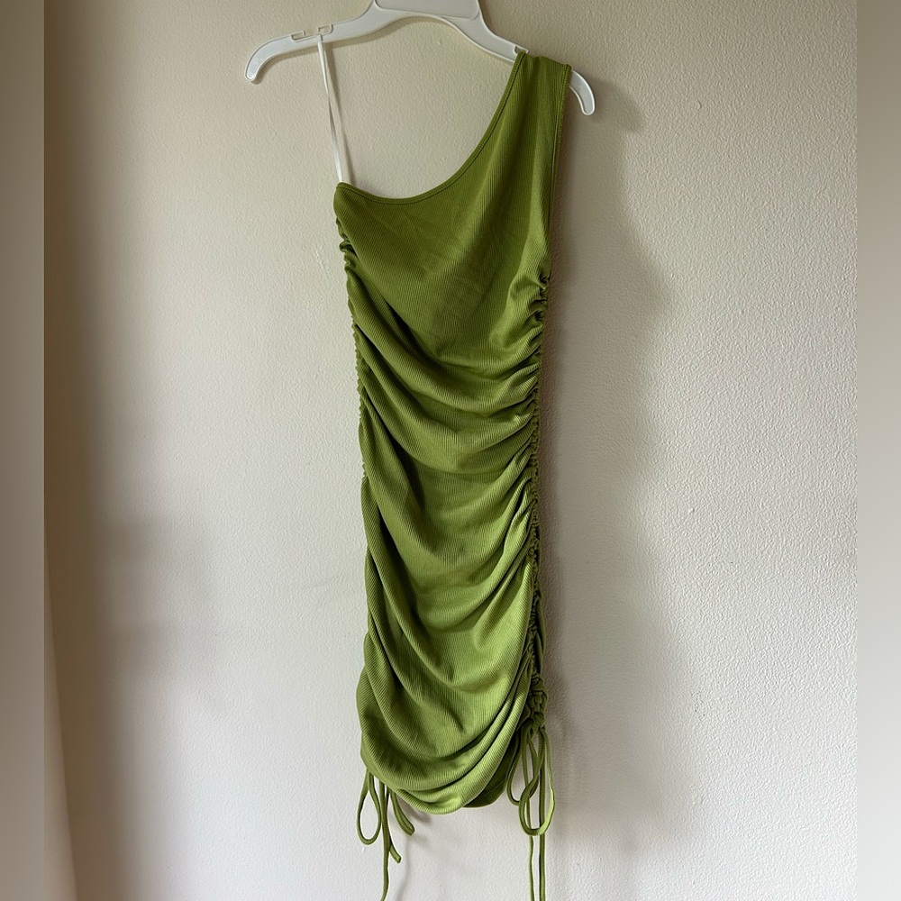 Green one shoulder Tinker Bell dress